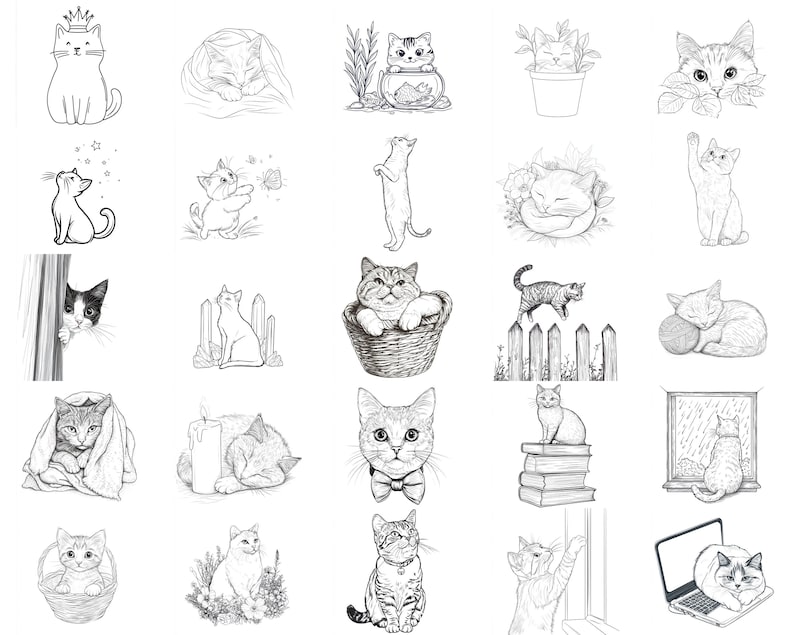 115+ Procreate Cat Brushes | Procreate Stamps | Instant Digital ...
