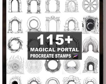 115+ Procreate Magical Portal Brushes | Procreate Stamps | Instant Digital Download