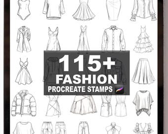 115+ Procreate Modebürsten | Procreate Stempel | Sofortiger digitaler Download
