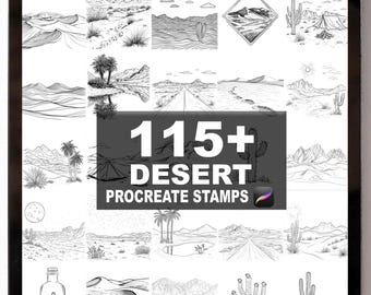 115+ Procreate Desert Brushes | Procreate Stamps | Instant Digital Download