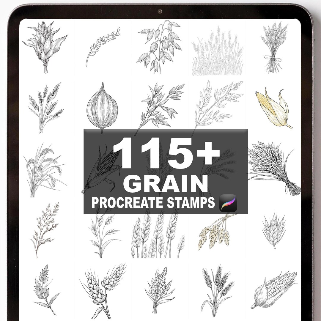 115+ Procreate Grain (new) Brushes | Procreate Stamps | Instant Digital ...