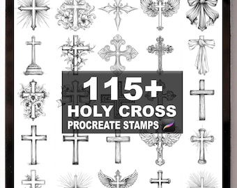 115+ Procreate Holy Cross Brushes | Procreate Stamps | Instant Digital Download