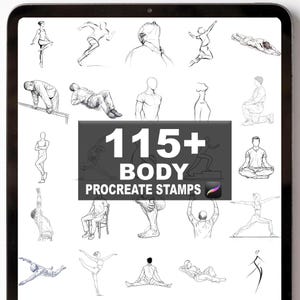 Plus de 115 brosses pour le corps Procreate | Procréer des timbres | Téléchargement numérique instantané