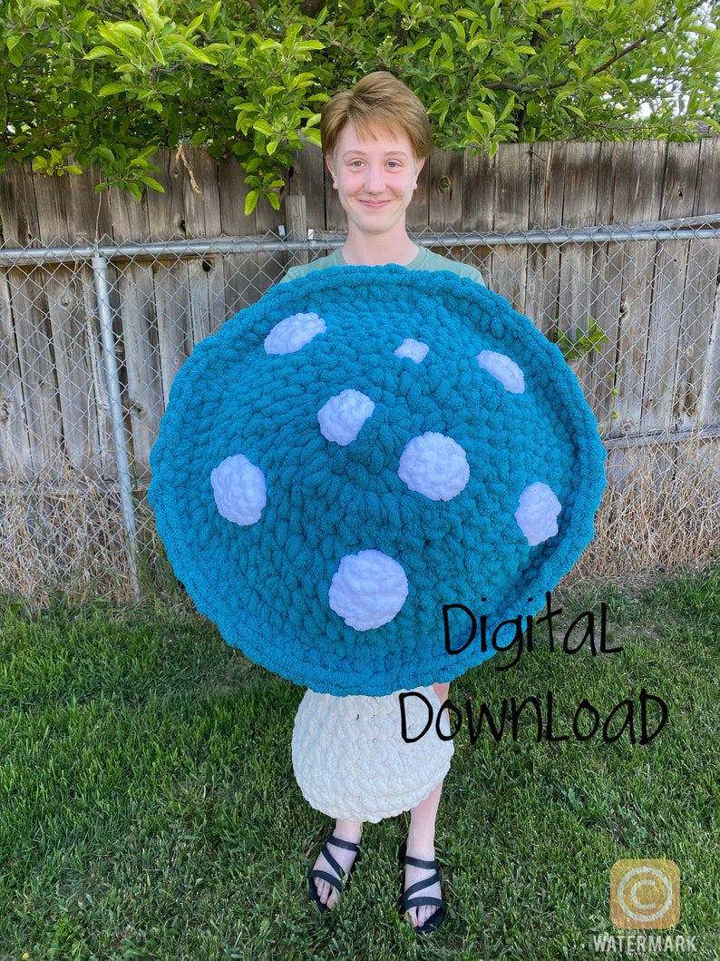 Giant Crochet Mushroom Pattern image 3