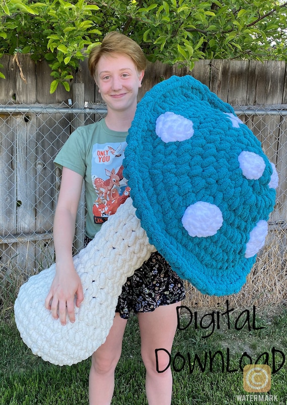 Giant Crochet Mushroom Pattern