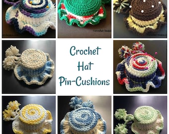 Crochet Hat Pin Cushion Pattern