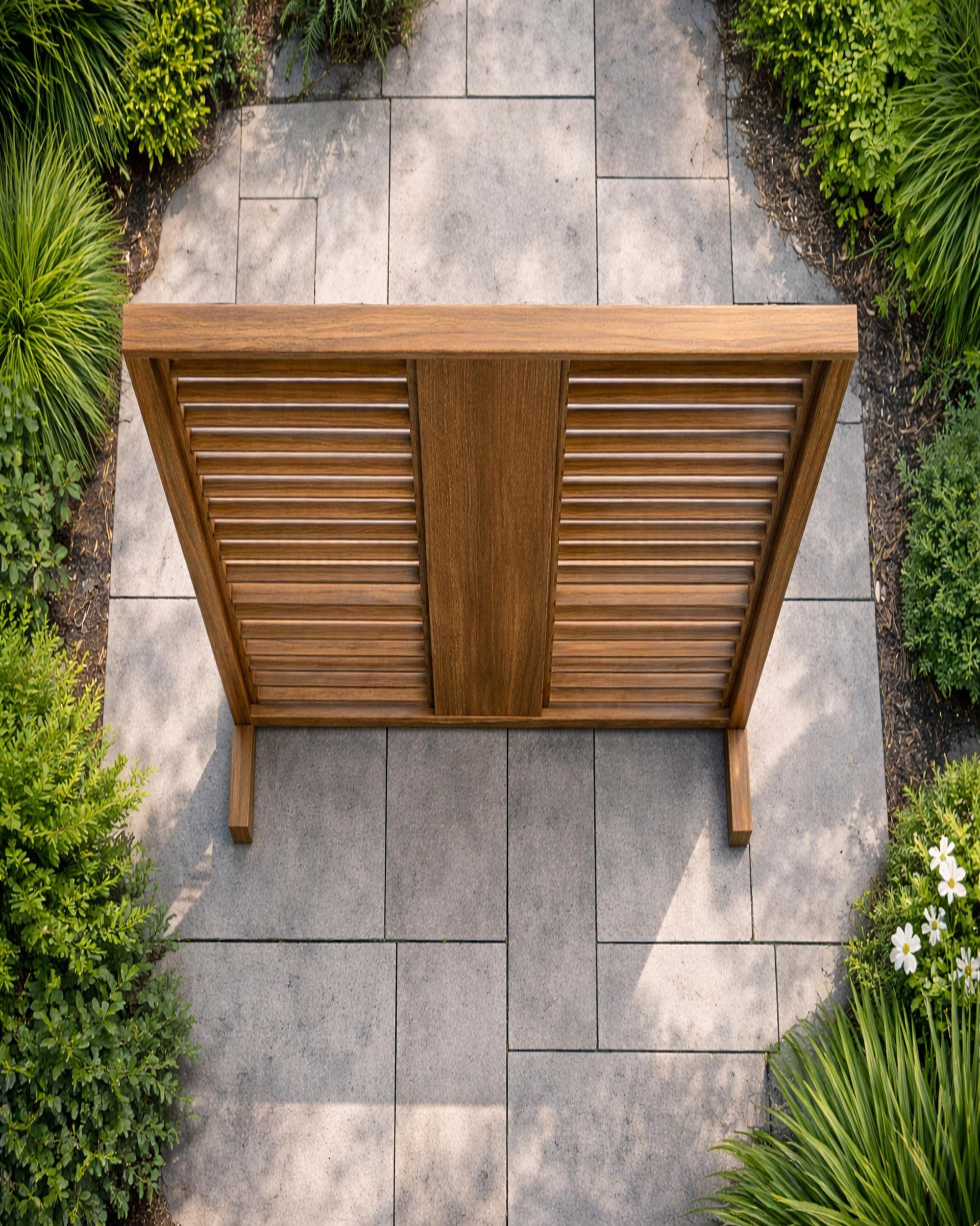 Planos de mamparas de privacidad para exteriores / Mampara de jardín de listones de madera (PDF)