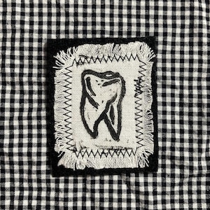 Handmade Patch Print Tooth