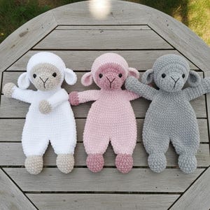Mönster för virkad får, amigurumi-mönster för får i PDF-format, virkad lammmys, presenter till fårkärlek, virkmönster för djurparksleksaker