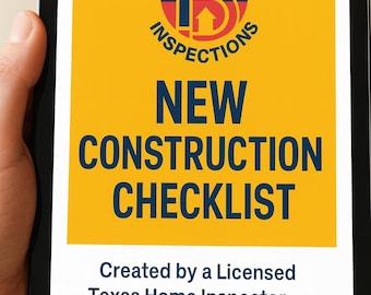 New Construction Home Inspection Checklist + BONUS Legal Steps Guide | Printable PDF for Homeowners & Inspectors