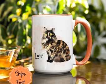 Custom Cat Photo Mug | Personalized Cat Lover Gift | Cat Mom Mug | Cat Dad Gift | Pet Loss Memorial | Mother's Day Gift 11oz 15oz