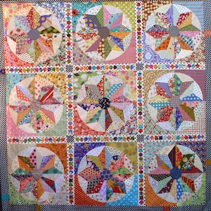 Scrappy Windmills quilt pattern