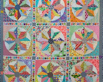 PDF of Scrappy Windmills quilt pattern