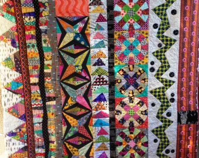 Strippy Sampler Quilt Pattern Etsy
