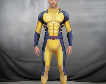 Wolverine inspirierter voller Overall | Herren Comic Held Cosplay Outfit