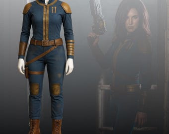 Vault Dweller 111 Cosplay Costume for Christmas | Fallout Inspired Jumpsuit
