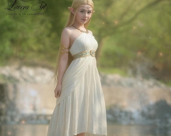 Vestido de cosplay de la princesa Zelda / Princesa elfa Navidad 2025