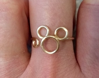 Wire Wrapped Mouse Ring MADE to ORDER
