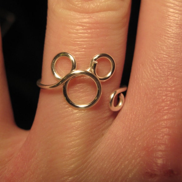 Wire Wrapped Mickey Mouse MADE to ORDER Ring