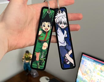 Anime Keychain Double Sided Embroidered Jet Tag