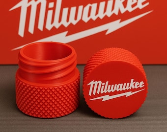 Milwaukee threaded containers | screw organizers for screws, bolts, small hardware | Durable, easy-grip