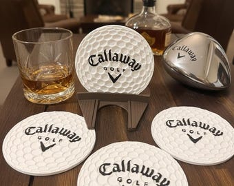Callaway Golf Ball Coaster Set with Holder