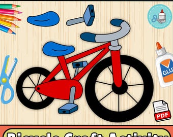 Bicycle Craft Template | Cut and Paste Activity (PDF)