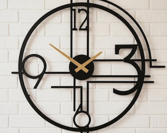 LED  Lighting Remote Controlled Metal Wall Clock, Modern Minimalist Decor