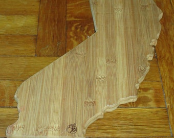 Totally Bamboo California State Shaped Bamboo Serving & Cutting Board