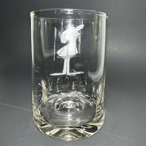 Vintage Hart  Comic Strip BC Caveman  4 1/2”Drinking Glass Tumbler