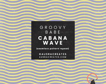 Dopamin Groovy Candy Retro Cabana Wellenstreifen in tiefem Burgunderrot auf Blau - Nahtlos wiederholendes Muster - Persönlicher und geschäftlicher Gebrauch