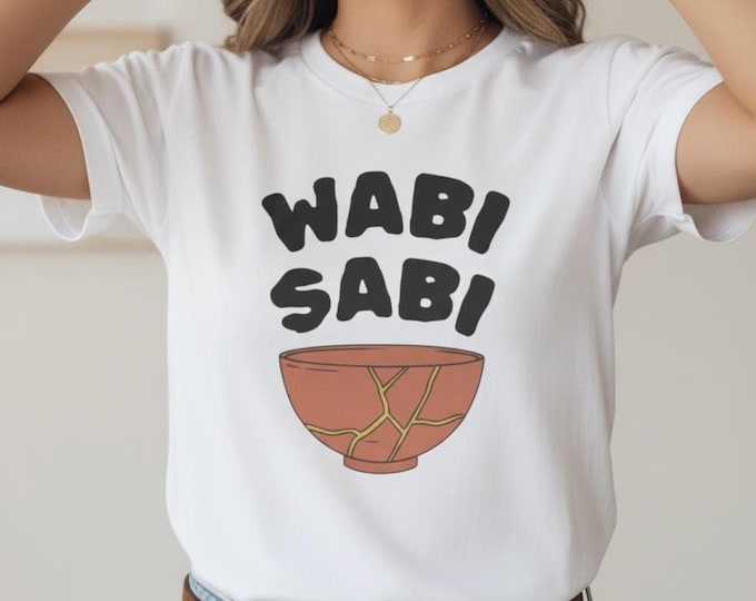 Wabi Sabi T-Shirt, Japanese Zen Apparel, Minimalist Tee