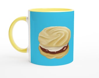 Caneca de cerâmica com redemoinho vienense