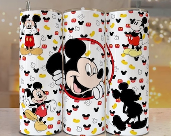 PNG para envolver vasos con forma de ratón, diseño de sublimación de lunares (descarga digital)