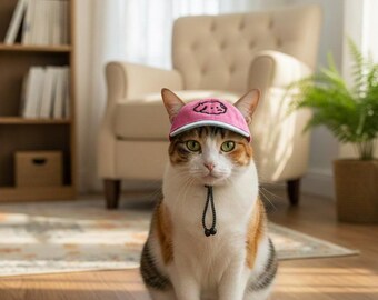 Cappello Snapback Unisex Con Ricamo Gatto - Stile Hip Hop, Regolabile - Foto 3