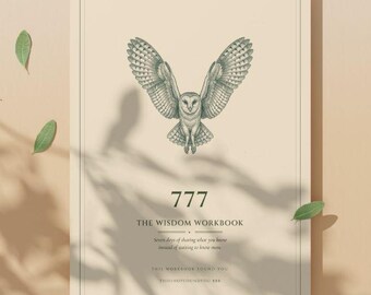 Ängelnummer 777 arbetsbok, numerologisk journal PDF, direkt nedladdning