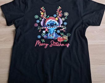 Camiseta personalizada de Merry Stitchmas - En oferta 2,50