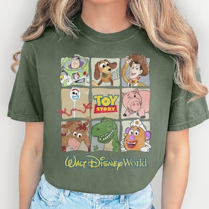 Vintage Toy Story Comfort Colors Shirt, Pixar Hollywood Studios Tee image 1