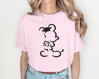 Camiseta de graduación de Mickey Mouse, camiseta de Mickey con toga y birrete, camiseta de graduación de Disney Vacation, camiseta a juego para el viaje familiar de graduación de los parques Disney