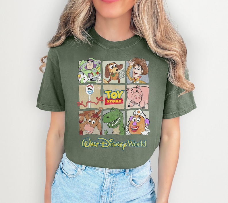 Vintage Toy Story Comfort Colors Shirt, Pixar Hollywood Studios Tee image 1