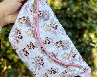 Disney Teacups Belt Bag, Mickey Minnie Jumbo Belt Bag, Disney Parks Crossbody, Magic Kingdom Jumbo Fanny Pack, Disney Vacation Bag