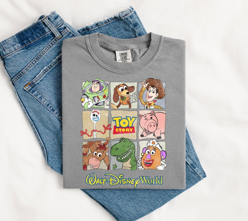 Vintage Toy Story Comfort Colors Shirt, Pixar Hollywood Studios Tee image 8