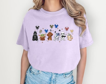 Star Wars Friends Disney Shirt, Galaxy Friends Design, Starwars Comfort Colors, Disney Matching Family Shirt, Hollywood Studios Outfit
