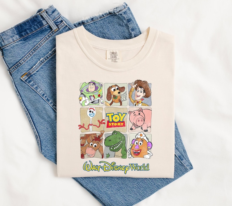 Vintage Toy Story Comfort Colors Shirt, Pixar Hollywood Studios Tee image 6