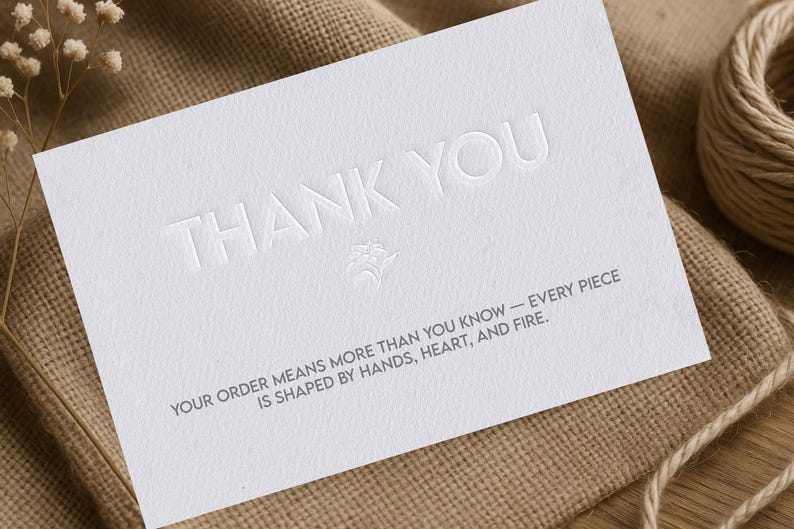 Printable Thank You Card, Minimalist Modern Design, Small Business ...