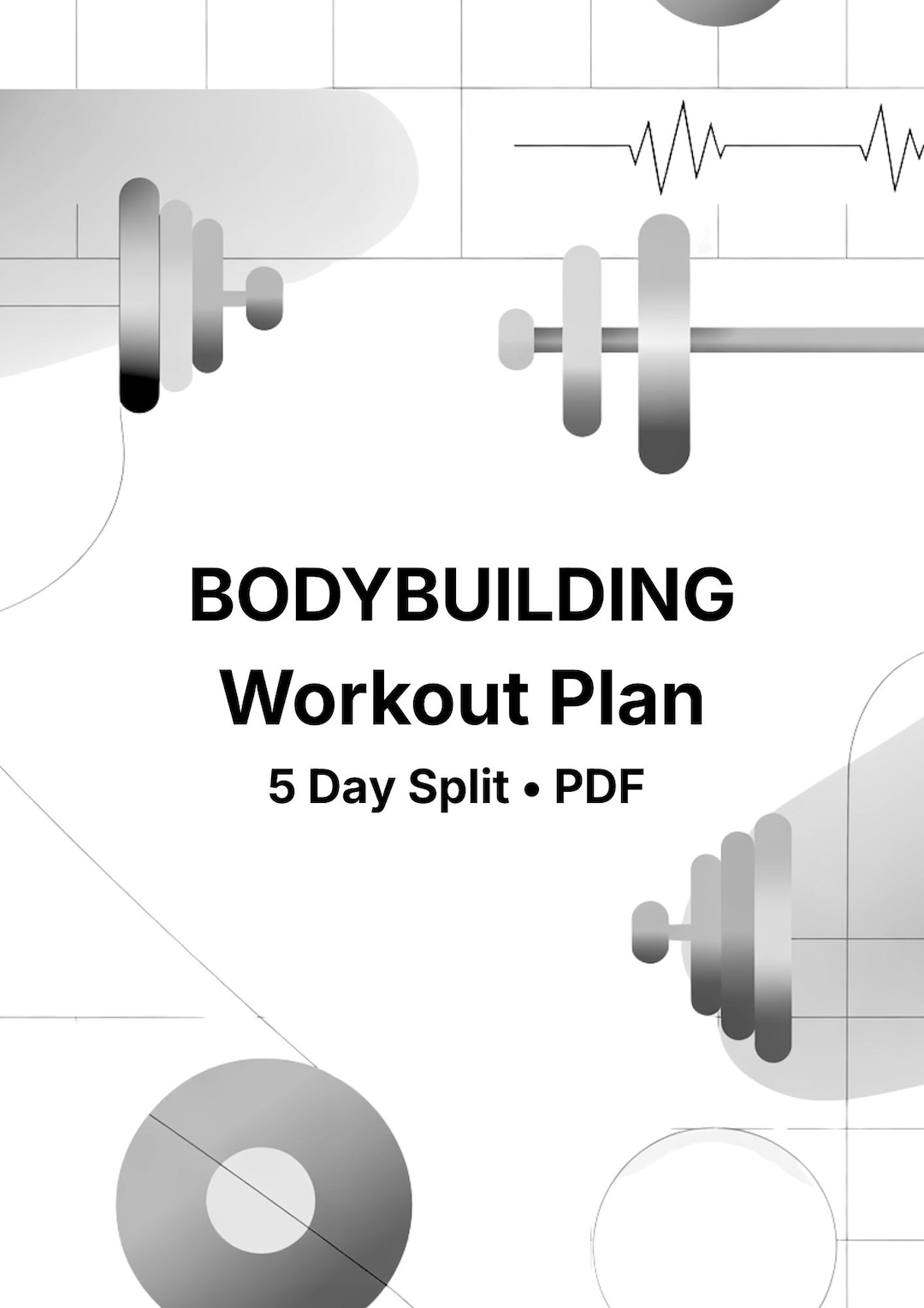 Bodybuilding 5 Day Split Workout Plan | Gym Training Program PDF ...