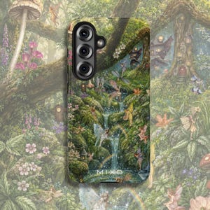 Pixie Hollow Samsung Galaxy Case, Fairy Forest Phone Cover, Enchanted Garden Tough Case