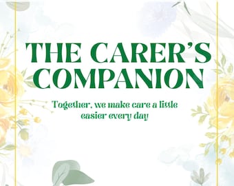 Carer Planner & Journal | Caregiver Log Book for Patient Care, Medications, Appointments and Daily Tracking | Printable A4 PDF