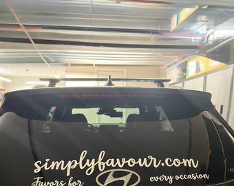 Personalized Car Window Decal • Custom Vinyl Sticker, Business Branding
