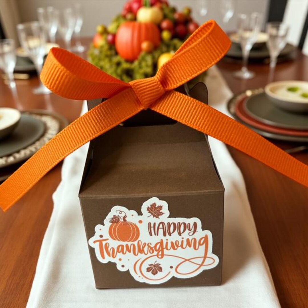 10 Thanksgiving Dinner Favors - Filled With Butter Toffee Cashews - Etsy